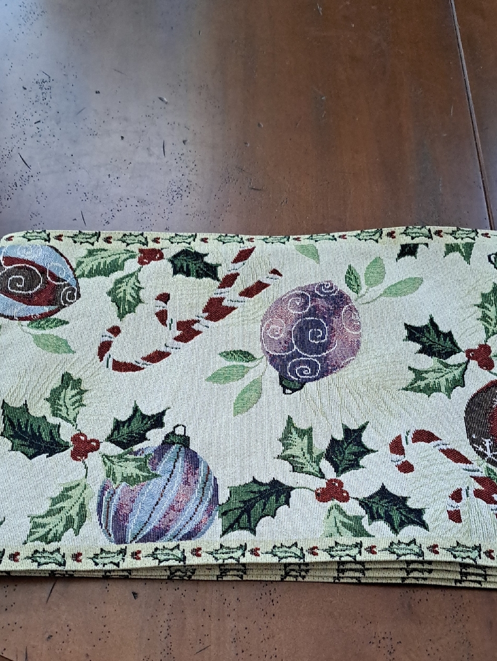 Holiday Tapestry Placemats 13"×19" Set Of 4